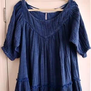 Navy Blue Free People Dress